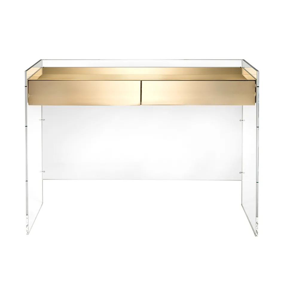 Consoletafel in drie uitvoeringen, gemaakt van plexiglas, vervaardigd in Italië - Fedra Viadurini