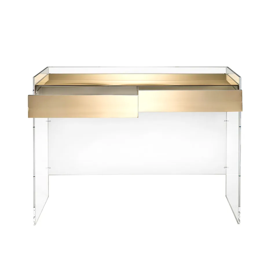 Consoletafel in drie uitvoeringen, gemaakt van plexiglas, vervaardigd in Italië - Fedra Viadurini