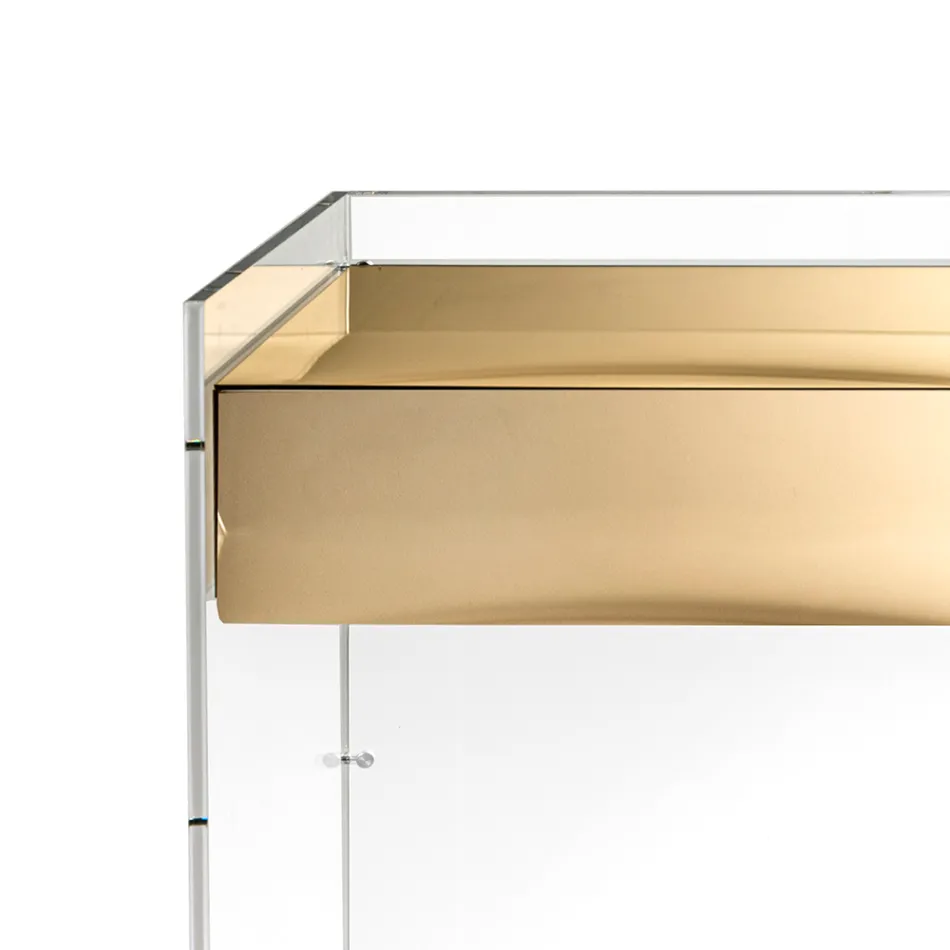 Consoletafel in drie uitvoeringen, gemaakt van plexiglas, vervaardigd in Italië - Fedra Viadurini