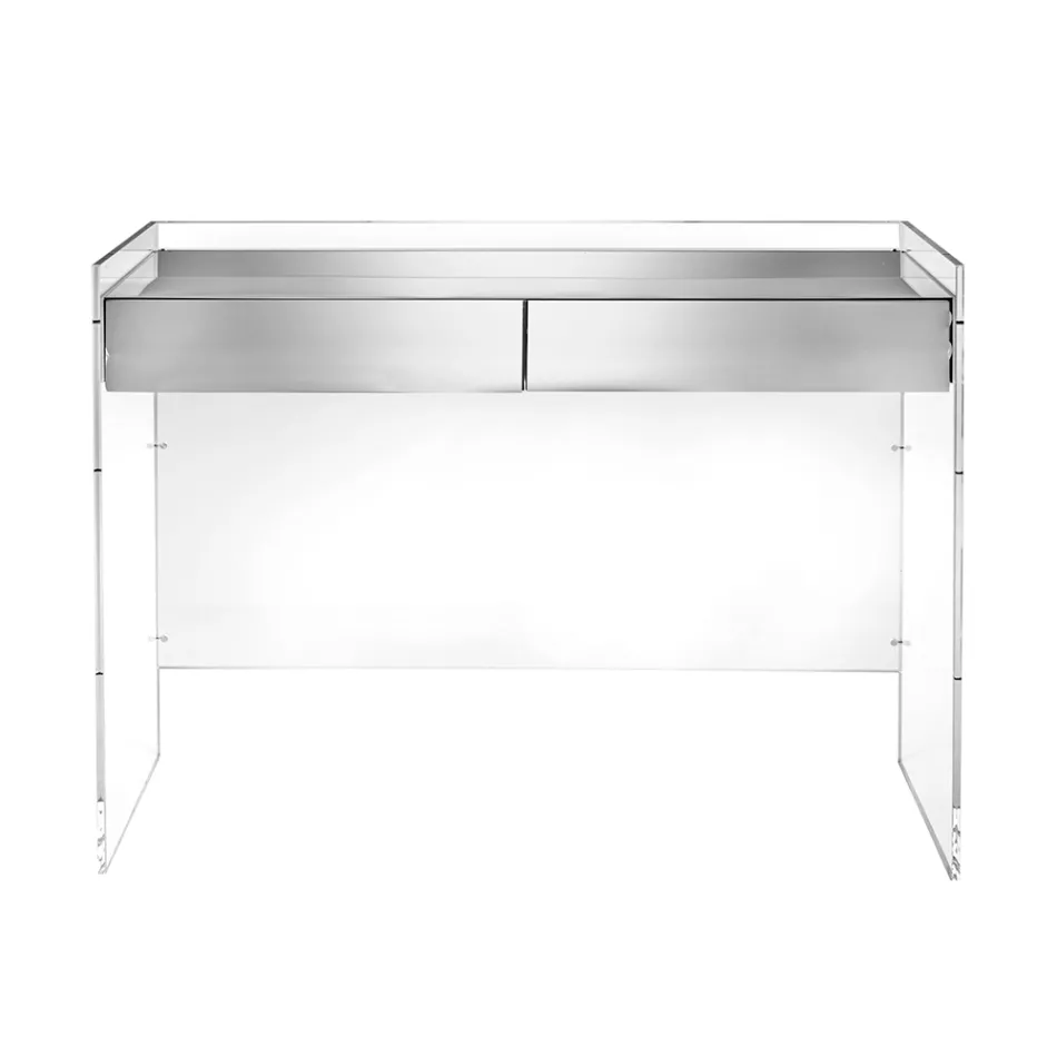 Consoletafel in drie uitvoeringen, gemaakt van plexiglas, vervaardigd in Italië - Fedra Viadurini