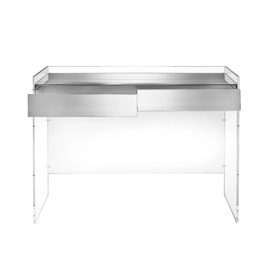 Consoletafel in drie uitvoeringen, gemaakt van plexiglas, vervaardigd in Italië - Fedra Viadurini