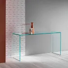 Console in extra helder glas Elegant minimaal ontwerp 2 afmetingen - Selex Viadurini
