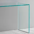Console in extra helder glas Elegant minimaal ontwerp 2 afmetingen - Selex Viadurini