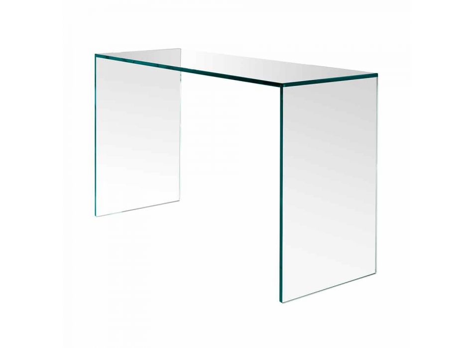 Console in extra helder glas Elegant minimaal ontwerp 2 afmetingen - Selex Viadurini