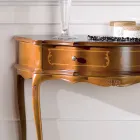 Klassieke toegangsconsole in hout met 1 lade Made in Italy - Leonor Viadurini