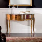 Klassieke toegangsconsole in hout met 1 lade Made in Italy - Leonor Viadurini
