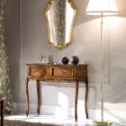 Klassieke toegangsconsole in hout met laden Made in Italy - Richard Viadurini