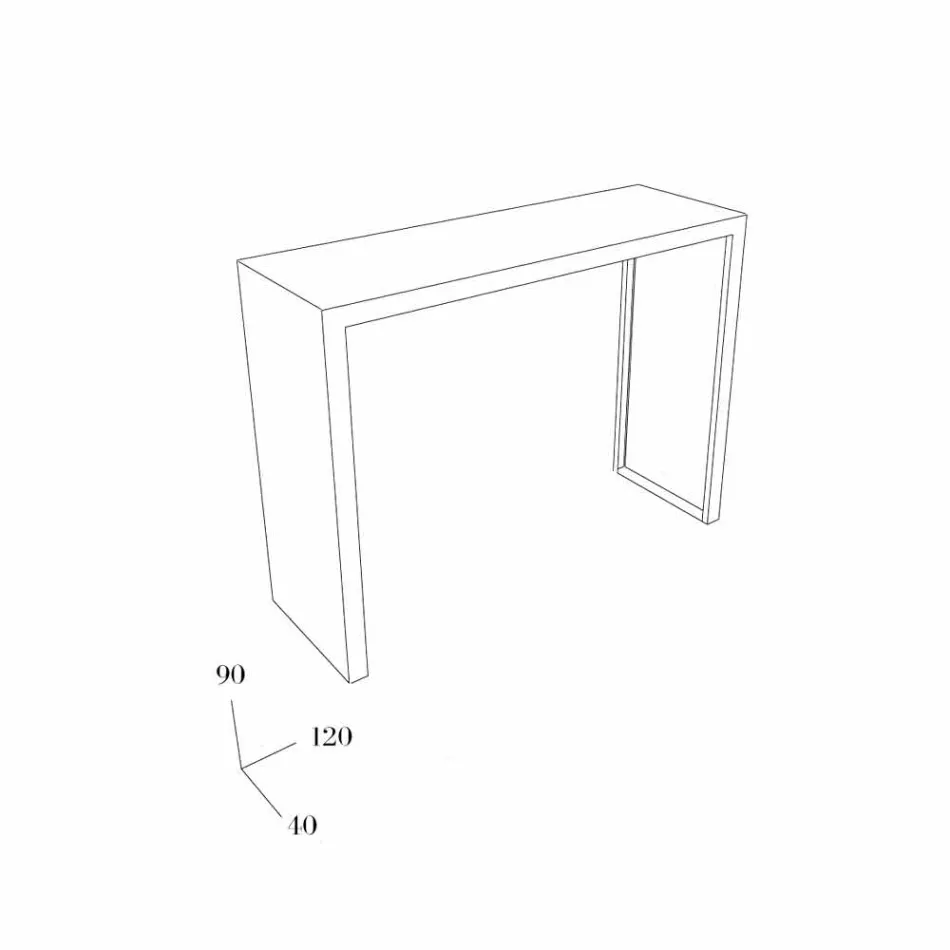 Console Konsolle 120x40x90 Mabele Viadurini