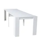 Moderne uitschuifbare console 296 cm in melaminehout Made in Italy - Ariella Viadurini