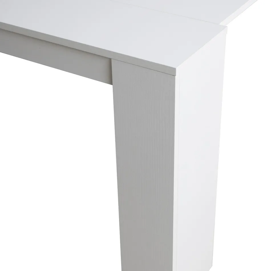 Moderne uitschuifbare console 296 cm in melaminehout Made in Italy - Ariella Viadurini