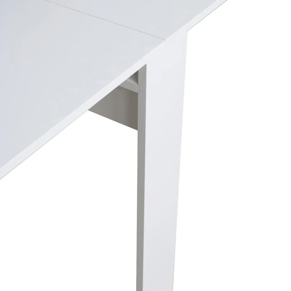 Moderne uitschuifbare console 296 cm in melaminehout Made in Italy - Ariella Viadurini