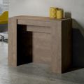 Moderne uitschuifbare console 296 cm in melaminehout Made in Italy - Ariella