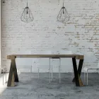 Moderne console uitschuifbaar tot 300 cm met antraciet frame Made in Italy - Avventura Viadurini