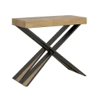 Moderne console uitschuifbaar tot 300 cm met antraciet frame Made in Italy - Avventura Viadurini