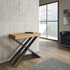 Moderne console uitschuifbaar tot 300 cm met antraciet frame Made in Italy - Avventura Viadurini