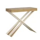 Moderne console uitschuifbaar tot 300 cm met wit frame Made in Italy - spiegel Viadurini