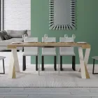 Moderne console uitschuifbaar tot 300 cm met wit frame Made in Italy - spiegel Viadurini