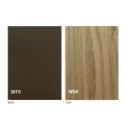 Uitschuifbare moderne tafelconsole in eikenhout en metaal Made in Italy - Nappo Viadurini