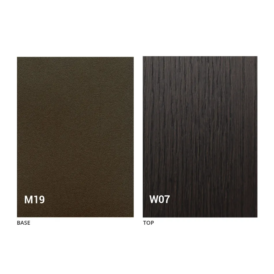 Uitschuifbare moderne tafelconsole in eikenhout en metaal Made in Italy - Nappo Viadurini