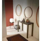 Uitschuifbare moderne console in eikenhout en metaal Made in Italy - Nappo Viadurini