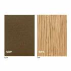 Uitschuifbare moderne console in eikenhout en metaal Made in Italy - Nappo Viadurini