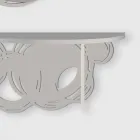 Moderne designconsole in zand en beige hout voor wandmontage - baan Viadurini