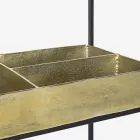 Moderne en elegante designconsole van staal en glas Homemotion - Malpensa Viadurini