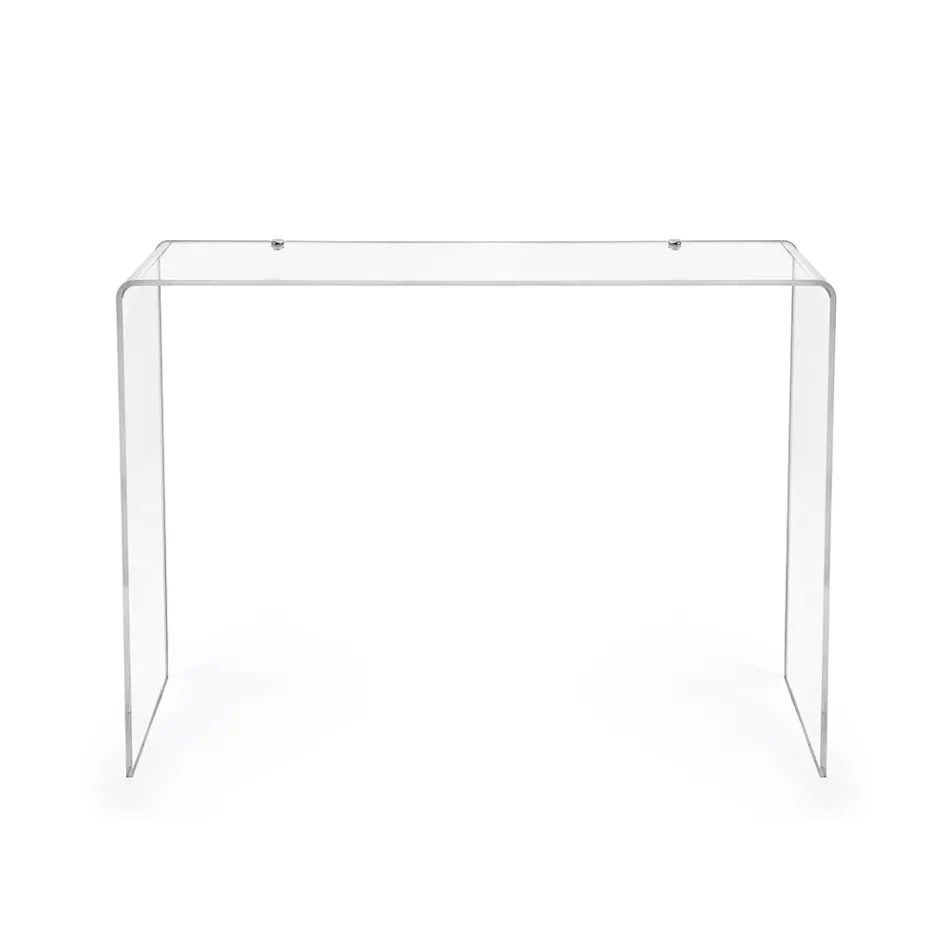 Moderne consoletafel van transparant of meerkleurig plexiglas, gemaakt in Italië - Emy Viadurini