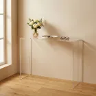 Moderne consoletafel van transparant of meerkleurig plexiglas, gemaakt in Italië - Emy Viadurini