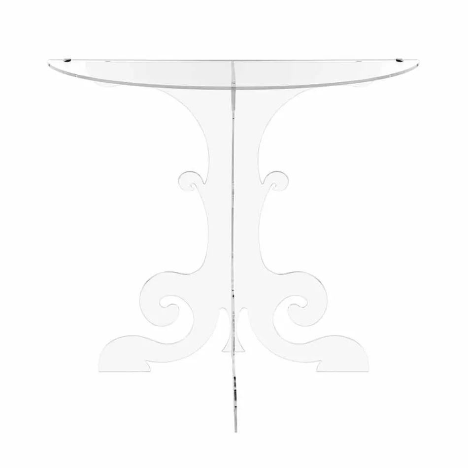 Moderne console in transparant plexiglas geproduceerd in Italië, Belfiore Viadurini