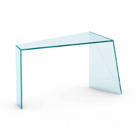 Console voor moderne entree in Extralight-glas Made in Italy - Rosalia Viadurini