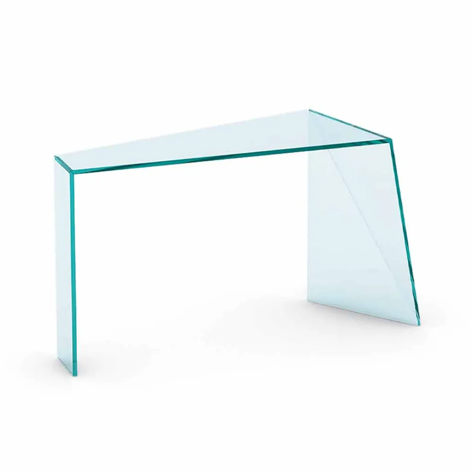 Console voor moderne entree in Extralight-glas Made in Italy - Rosalia Viadurini