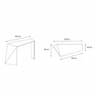 Console voor moderne entree in Extralight-glas Made in Italy - Rosalia Viadurini