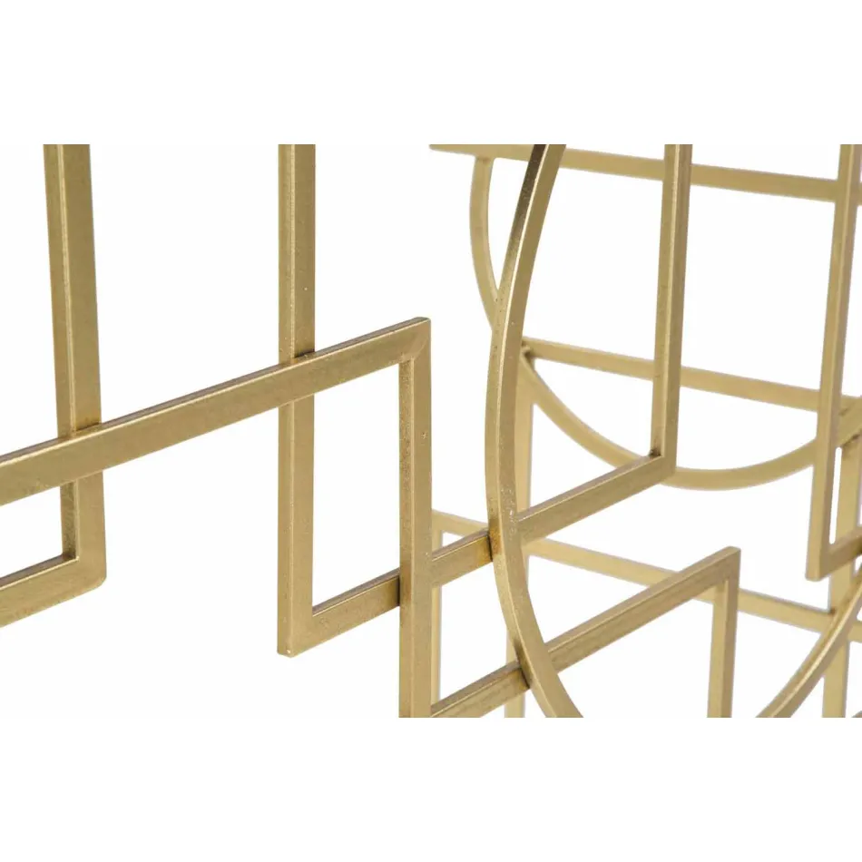 Modern design rechthoekige console in ijzer en spiegel - Billie Viadurini