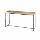 Console rechthoekig in hout en metaal 100% Made in Italy Flora Viadurini