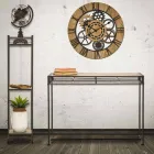 Rechthoekige woonkamerconsole in moderne stijl in ijzer en MDF - Wendell Viadurini