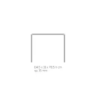 Woonkamerconsole in minimaal transparant acrylkristal - Amedea Viadurini