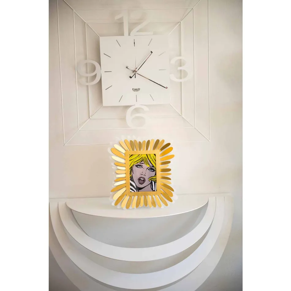 Modern design ijzeren hangende console voor woonkamer gemaakt in Italië - Olfeo Viadurini