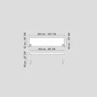 Console moderne MDF en Luigi staal Viadurini