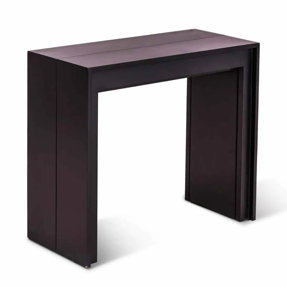 Console / uitschuifbare eettafel, l. 42.50 / 302,50xp.90 cm, Alvaro Viadurini