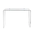 Alarico consoletafel van transparant plexiglas met een modern design, gemaakt in Italië. Viadurini