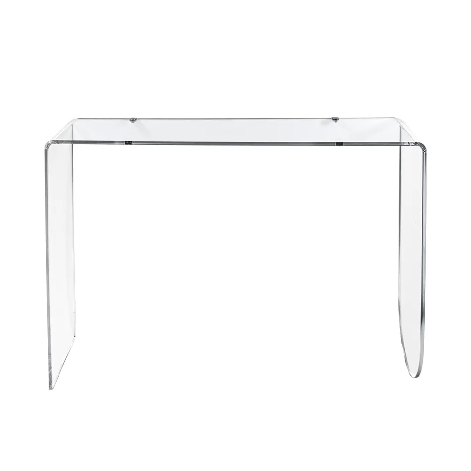 Alarico consoletafel van transparant plexiglas met een modern design, gemaakt in Italië. Viadurini