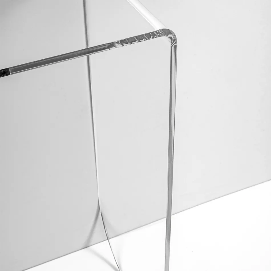 Alarico consoletafel van transparant plexiglas met een modern design, gemaakt in Italië. Viadurini