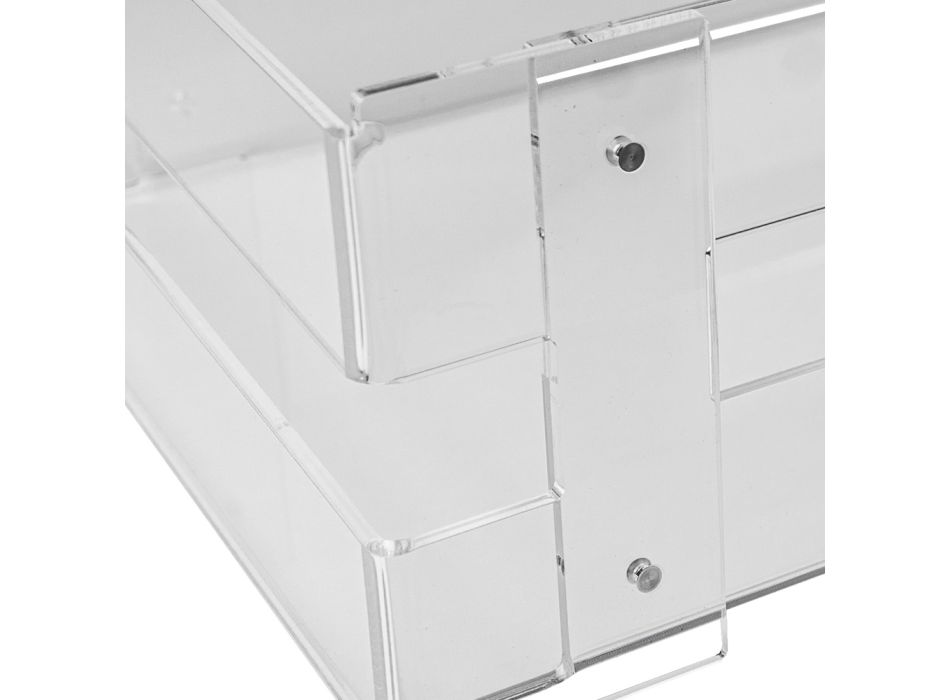Gerecycled acryl Crystal Design Centerpiece Container - Kikka Viadurini