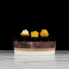 Italiaanse luxe gelamineerde marmeren middenstukcontainer - Leonida Viadurini