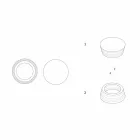 Italiaanse luxe gelamineerde marmeren middenstukcontainer - Leonida Viadurini