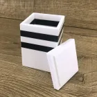 Kruidencontainer met Italiaanse Corian-dop van hoge kwaliteit - Spicy Viadurini