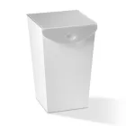 Wascontainer in hout en gekleurd acrylkristal - Brugio Viadurini