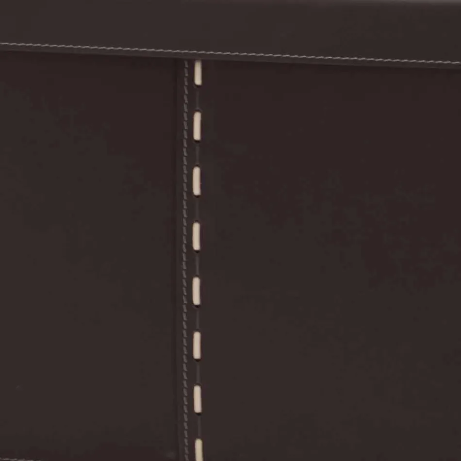 Moderne opbergdoos in geregenereerd leer Made in Italy - Gabry Viadurini