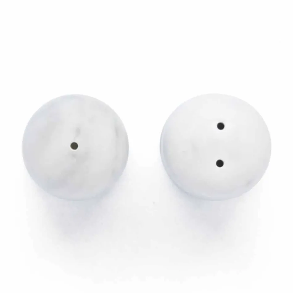 Zout- en peperbakken in Carrara en Marquinia-marmer Made in Italy - Xino Viadurini